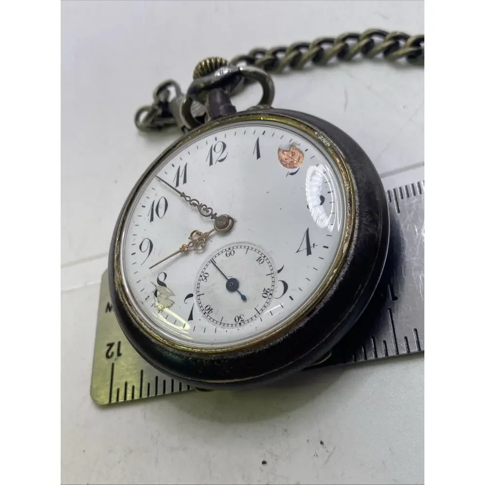 Antique Pocketwatch For Parts Repair Starts And Stops Vintage Antique Pocket Wat